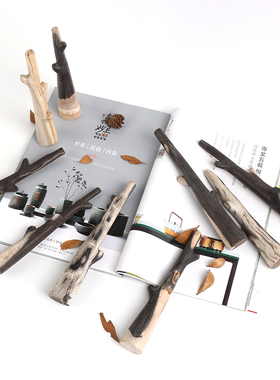 少女心房间装饰品小物件树化石个性创意迷你摆件挂钥匙树枝收纳架