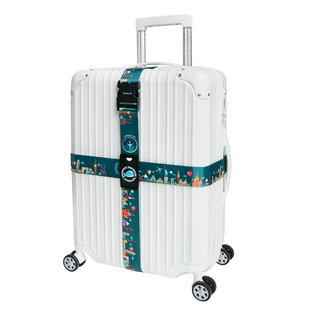 行李箱绑带TSA加固旅行托运十字海关锁捆绑打包带箱拉杆箱绳带子