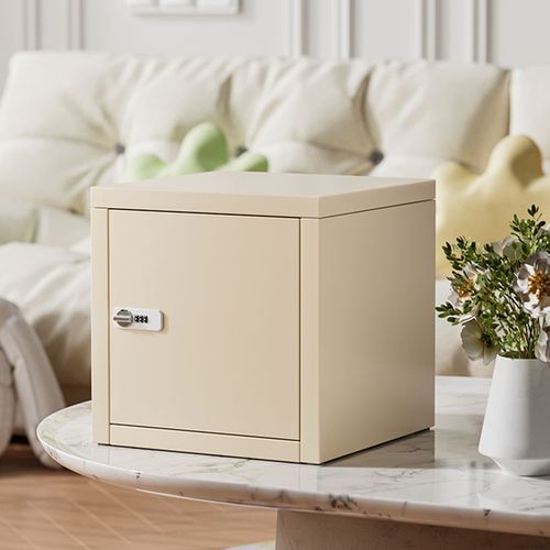 家用小型保险箱桌面收纳箱办公室密码箱迷你密码锁防盗小方柜