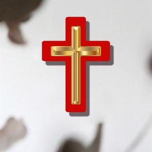 十字架壁挂件挂画木质现代礼品装饰品现代挂饰挂画客厅礼物金色画