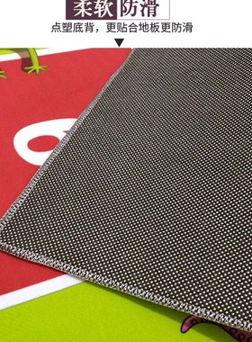 防滑足球场地毯 绿色门垫客厅卧室儿童房玄关地R垫门垫满铺可定做