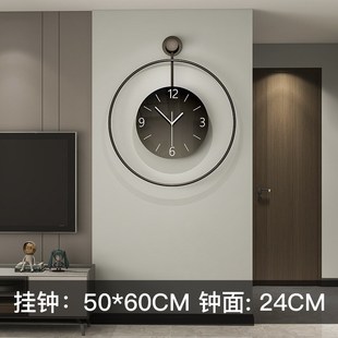 新款网红个性创意挂钟客厅背景装饰时钟挂墙家用现代简约艺术钟表