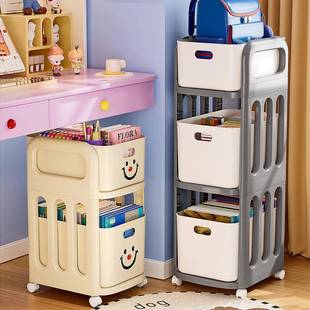 书包置物架可移动滑轮小推车带轮收纳神器家用通用收纳架书架耐用