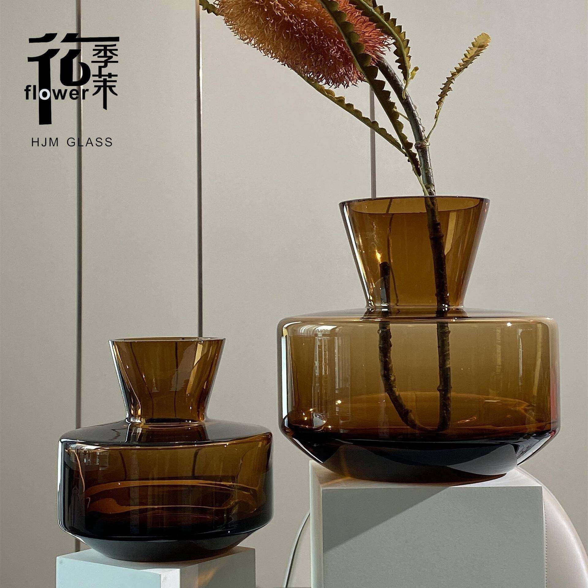 HJM-意大利设计师款轻奢高端琉璃玻璃花瓶家居客厅插花器装饰摆件,清洗/食品/商业设备,风口/风叶/风机配件,淘宝优惠券,粉丝福利购,淘宝优惠卷