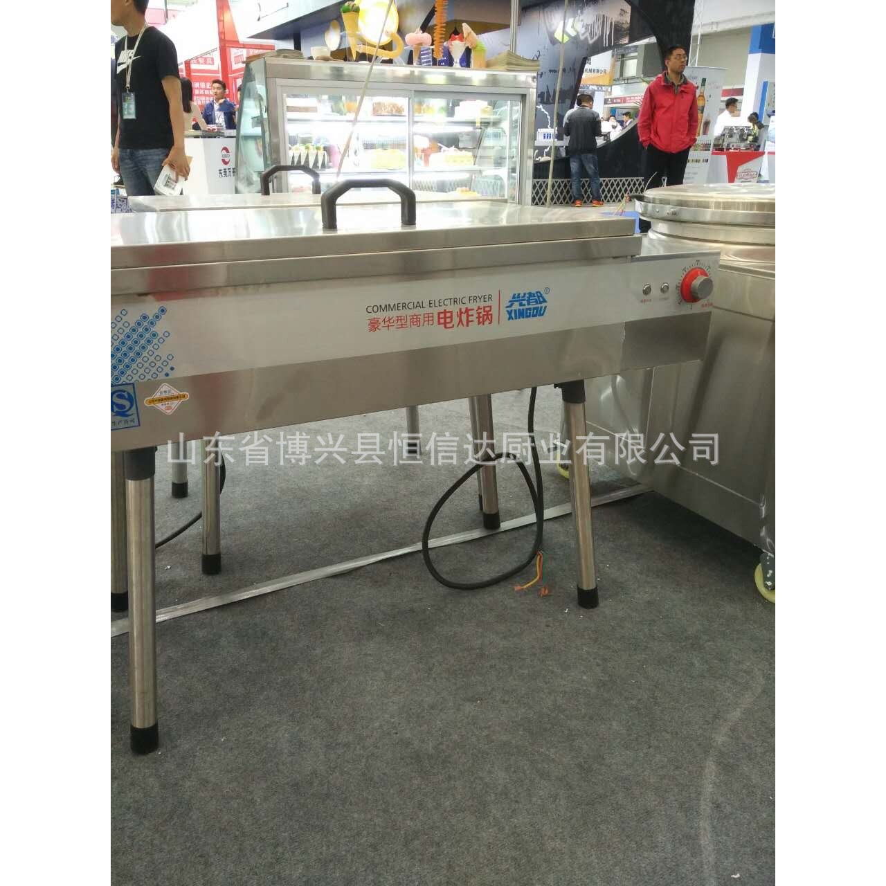 兴都电炸锅油条电炸锅电炸炉控温电炸炉 不锈钢电炸锅