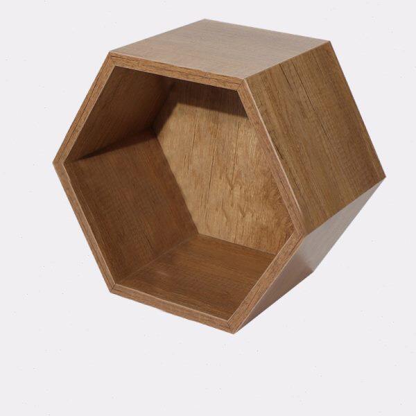 超市货架木箱架多边端头木盒子美陈木框组合陈列木箱高端六边形箱