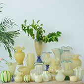 海曼尼简约透明玻璃花瓶手工水培家居客厅插花摆件装 饰艺品0826