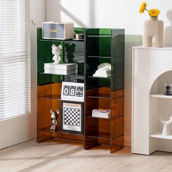 现简约客厅沙发边柜收纳柜落地置物收纳柜浴室置物架透明收纳柜,收纳整理,阳台置物架,淘宝优惠券,粉丝福利购,淘宝优惠卷