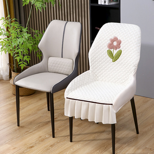 新款餐椅套异形家用轻奢凳子座套全包通用餐桌椅子套罩一体靠背套