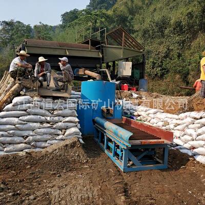 鼓动淘金溜槽 选金矿水洗设备 钼矿开采挖矿机器选矿生产线