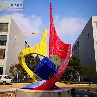 大型抽象不锈钢雕塑售楼部广场水池镜面铁艺镂空园林景观雕塑制作