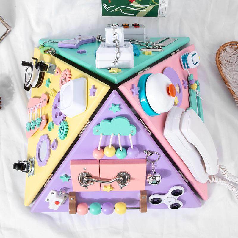 蒙氏早教多功能金字塔忙碌屋提升手眼协调婴儿童早教启蒙益智玩具,自行车/骑行装备/零配件,更多零件/配件,淘宝优惠券,粉丝福利购,淘宝优惠卷