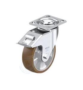 LEH-ALB200K-14-FI/SwivelPlateCaster/平顶带刹车万向脚轮