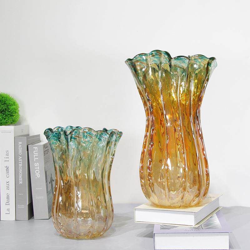 轻奢创意彩色白菜造型玻璃花瓶北欧装饰干花插花花器客厅餐桌摆件,清洗/食品/商业设备,风口/风叶/风机配件,淘宝优惠券,粉丝福利购,淘宝优惠卷