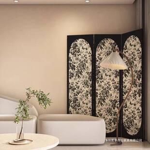 现代高级感法式屏风隔断客厅卧室床边遮挡服装店装饰沙发背景折屏