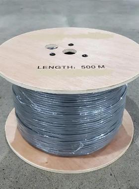 灰色柔性音频电缆扬声器线2C/14AWG绞合镀锡铜导体非屏蔽音频线