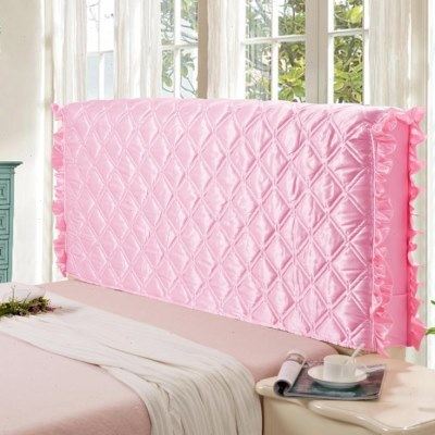 布艺夹棉床头罩软包床头套靠背罩简约防尘罩1.5m1.8床保护套弹力