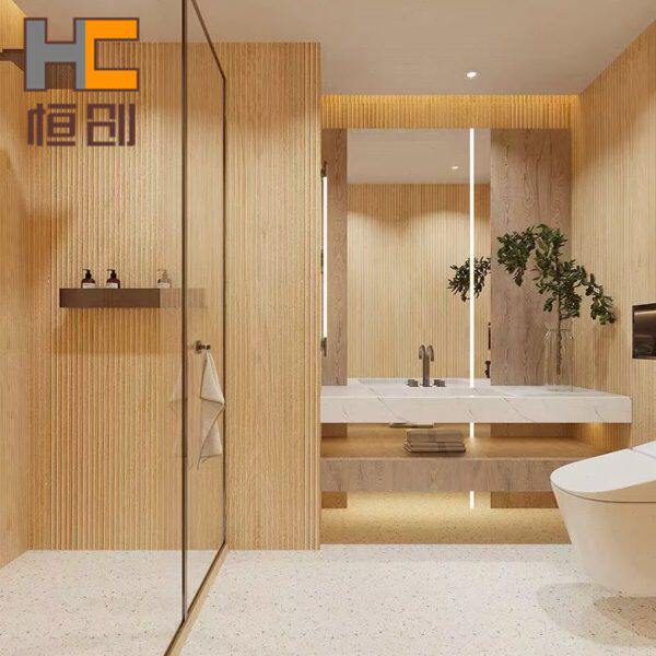 日式拉槽木纹砖600600厨房卫生间瓷砖墙砖凹凸地砖阳台防滑仿古砖