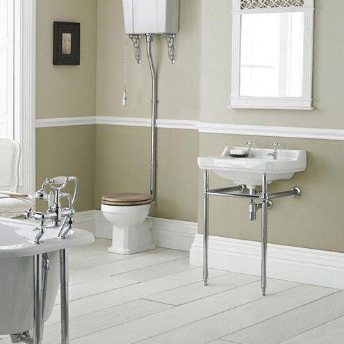 伯灵顿复古经典台盆支架浴室艺术盆支架盆双孔龙头面盆