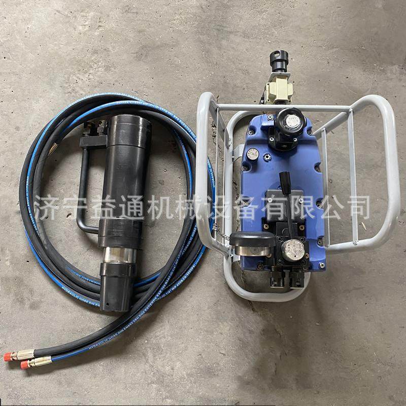 隧道气动锚索张拉机具千斤顶矿用MQ22-300/55拉拔仪锚索张拉铁泵