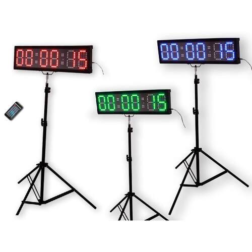 4寸6位7彩色计时器，LED马拉松,可加APP，。智能计时器