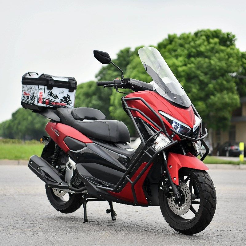 2025新型国四电喷150踏板车巡航加燃油摩托车女款可上牌整车