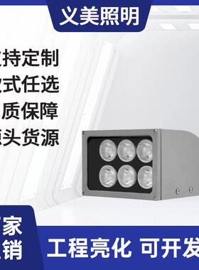 壁灯户外防水20W25W30W36W48WLED窄光束壁灯大透镜一束光义美照明