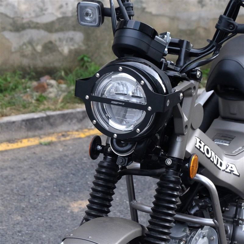 铝合金灯罩适用本田CT125幼兽摩托车大灯保护罩JA65改装配件