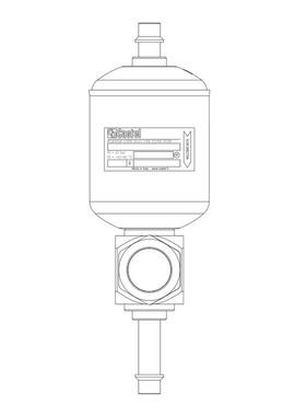 Castel卡士妥干燥过滤器4132N/6S,100%分子筛固体滤芯,带视液镜