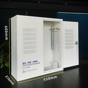 交换机机柜 超薄壁挂式 楼层监控弱电设备布线箱 网路机柜 440壁装