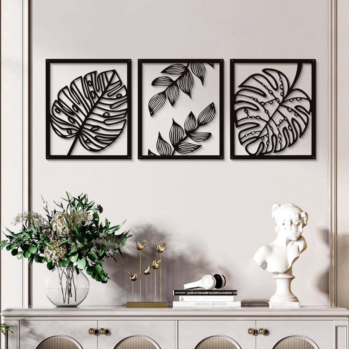 金属黑色植物叶子真实金属墙线艺术现代简约线条设计墙装饰现代,特色手工艺,其他特色工艺品,淘宝优惠券,粉丝福利购,淘宝优惠卷