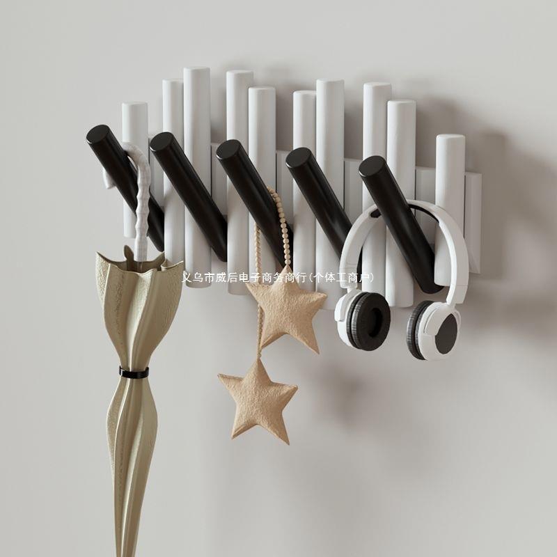 实木衣帽架挂衣架壁挂墙上入户钢琴进门玄关挂衣钩卧室挂钩打