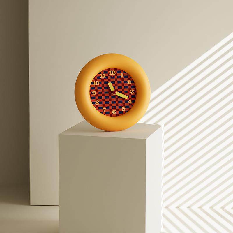 高级感钟表2025新款挂钟客厅简约现代t静音格栅装饰格栅工艺