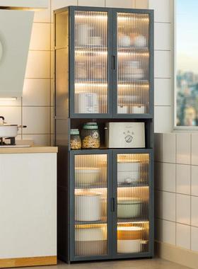 餐边柜子简易厨房橱柜家用组合多功能碗柜收纳餐具柜靠墙储物柜子