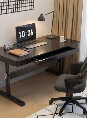 手动可升降桌子小型电脑桌卧室家用工作台办公桌学生写字学习书桌