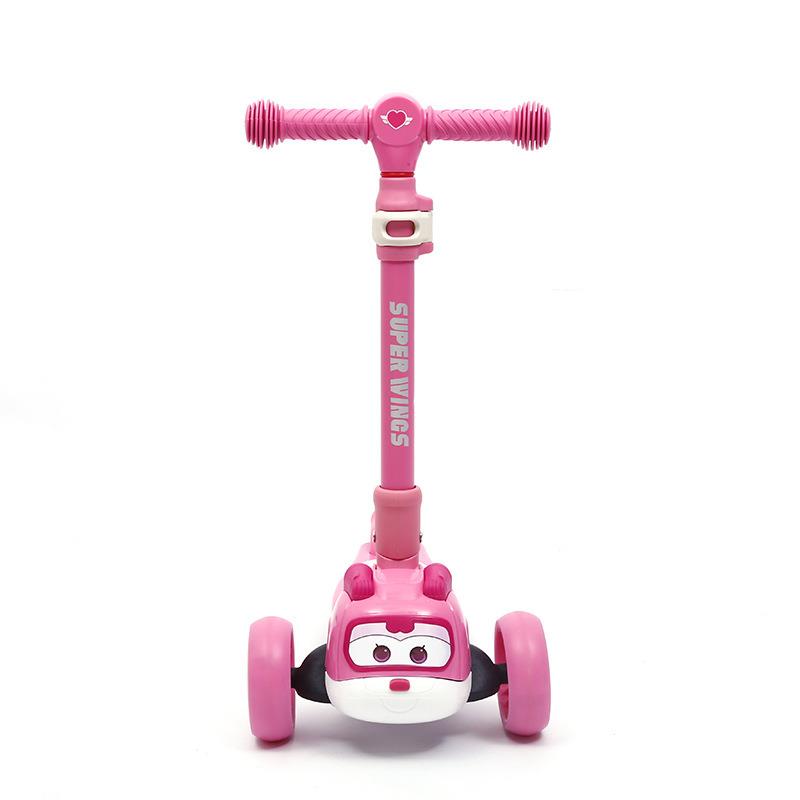 超级飞侠儿童滑板车单脚滑1-12岁宝宝小孩2折叠3滑滑溜溜6男女孩