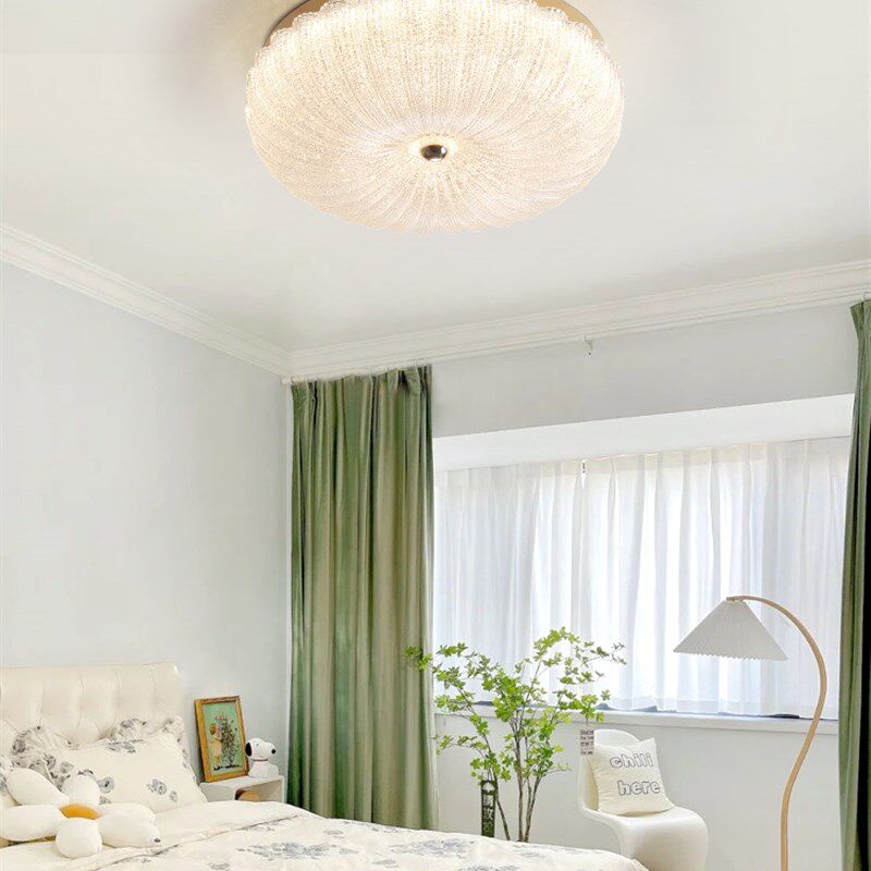 护眼卧室灯主卧2023年新款奶油风吸顶灯简约现代儿童房书房灯具