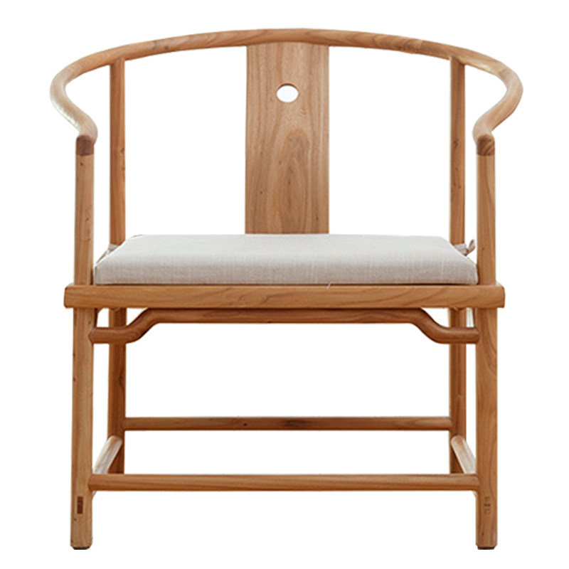 促销老榆木仿古新中式实木茶几圈椅免木漆烫蜡官帽桃心海棠直背椅