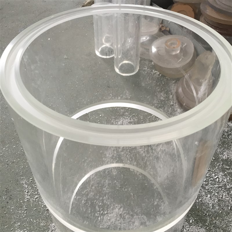 亚克力有机玻璃桶亚克力罩亚克力管封底亚克力管开螺纹口