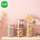 密封罐茶叶罐玻璃储物罐食品罐零食罐子收纳罐蜂蜜柠檬密封玻璃瓶