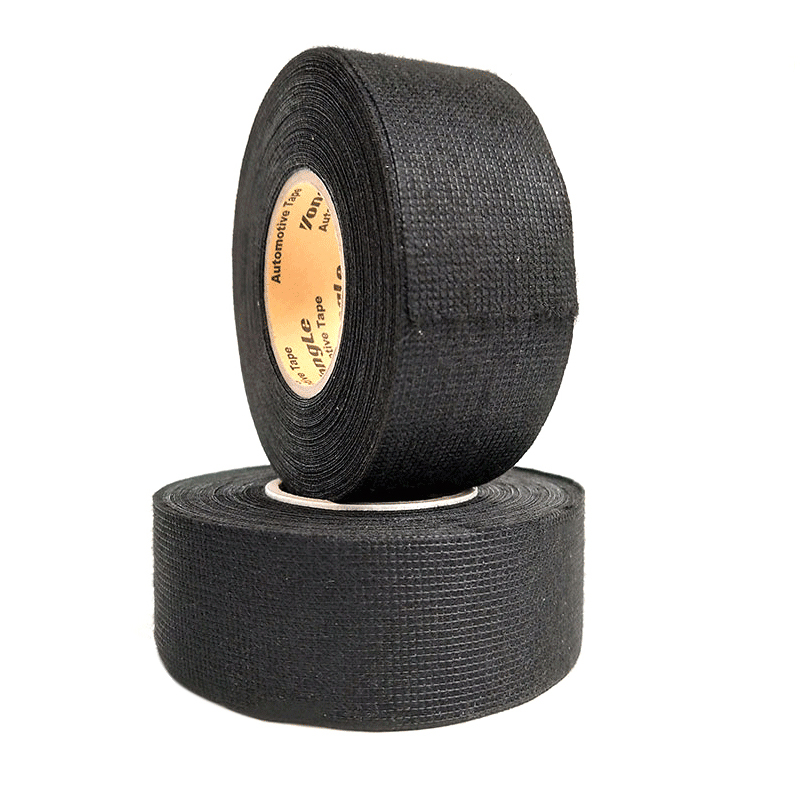 汽车改装线束缠绕绒布胶带车用胶布耐高温绝缘电工扎线消音减噪条