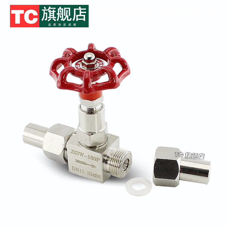 J23W-160P不锈钢焊接针型阀304双活接针阀316高压调节阀DN6 DN15