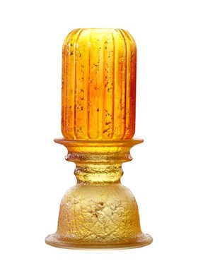 心缘堂琉璃烛台皓月当空琉璃灯复古文艺卧室灯香器氛围感摆件