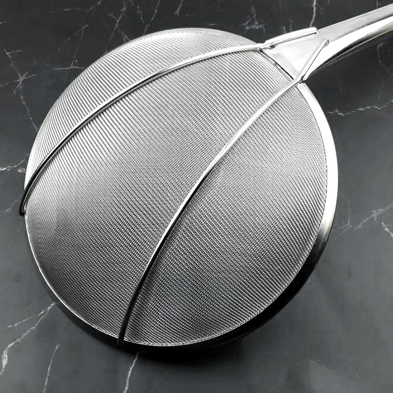 不锈钢漏勺长柄捞篱厨房大码笊篱商用油格捞面炸勺超细密线过滤网