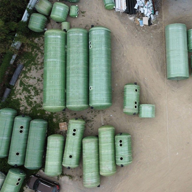 玻璃钢化粪池4/6/9/16/20/50/100立方家用新农村三格成品隔油池罐