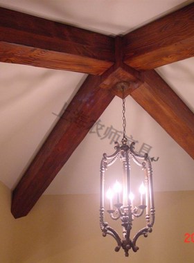 木器工坊定做优质欧式吊顶假木梁空心木条木方梁假板材天花墙柱板