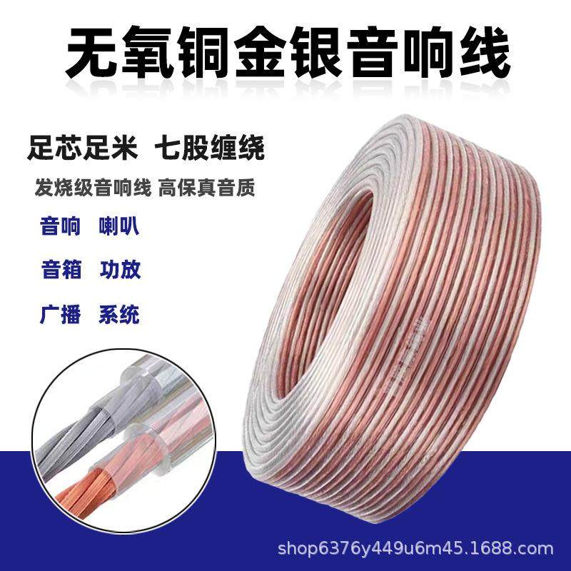 RVH透明纯铜金银音响线音箱线功放喇叭连接线发烧音频线低音炮线,自行车/骑行装备/零配件,更多零件/配件,淘宝优惠券,粉丝福利购,淘宝优惠卷