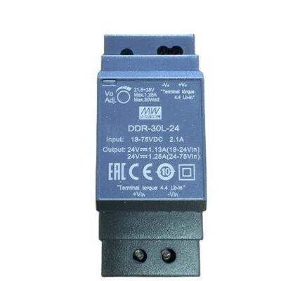 明纬DDR直流转直流30L/30G开关电源DCDC导轨30W5V12V15V24V