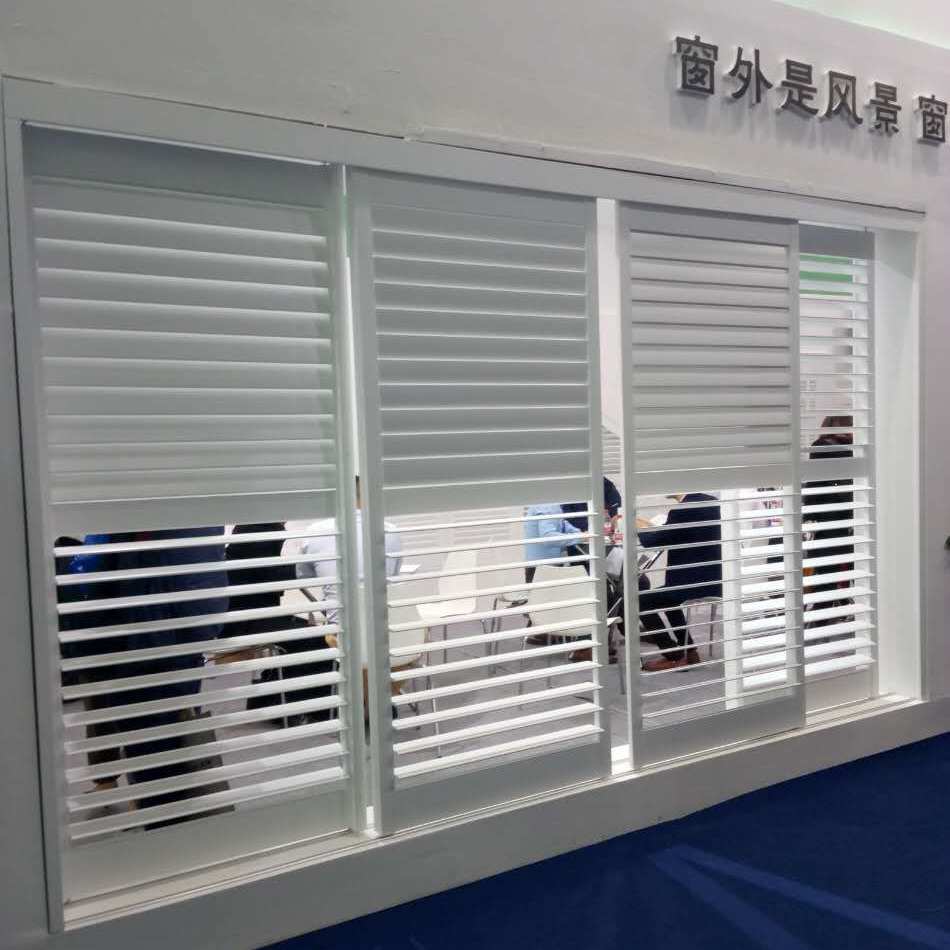 定制木质透气窗透气百叶窗卧室隔断门折叠百叶窗PVC百叶窗平开窗
