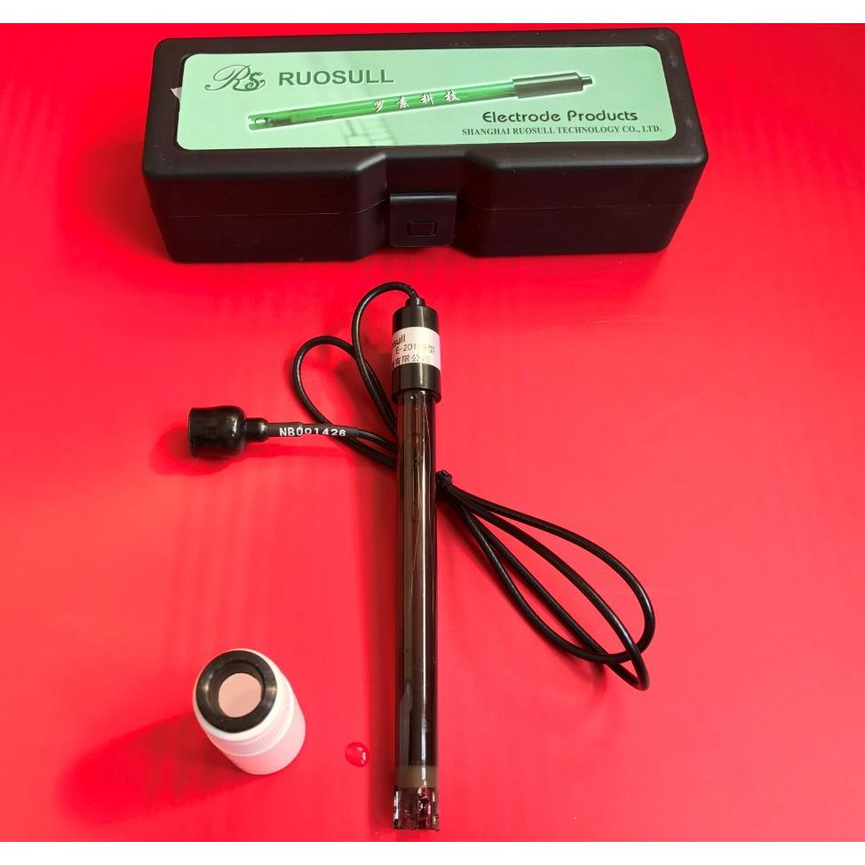上海罗素E-201-9PH复合电极/PH探头/不可充塑壳PH电极/酸度计用